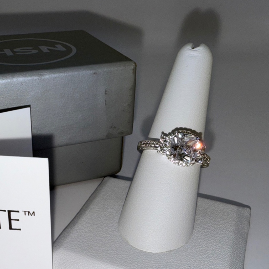 Nwt Hsn Absolute Simulated Diamond Ring Size 8